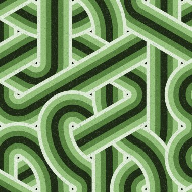 Renkli fayanslar, pürüzsüz rastgele birbirine bağlı dalgalı çizgiler deseni, bağlantı sanatı arkaplan tasarımı çizimi  