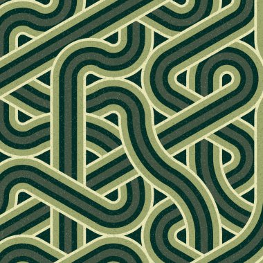 Renkli fayanslar, pürüzsüz rastgele birbirine bağlı dalgalı çizgiler deseni, bağlantı sanatı arkaplan tasarımı çizimi  