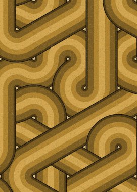 Renkli fayanslar, pürüzsüz rastgele birbirine bağlı dalgalı çizgiler deseni, bağlantı sanatı arkaplan tasarımı çizimi  