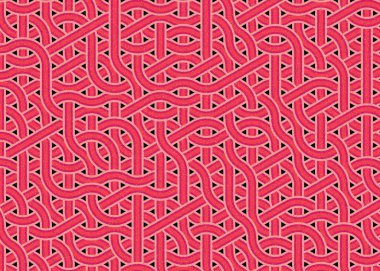 Renkli fayanslar, pürüzsüz rastgele birbirine bağlı dalgalı çizgiler deseni, bağlantı sanatı arkaplan tasarımı çizimi  