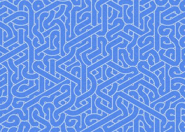 Renkli fayanslar, pürüzsüz rastgele birbirine bağlı dalgalı çizgiler deseni, bağlantı sanatı arkaplan tasarımı çizimi  