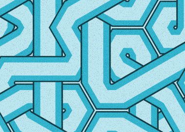 Renkli fayanslar, pürüzsüz rastgele birbirine bağlı dalgalı çizgiler deseni, bağlantı sanatı arkaplan tasarımı çizimi  