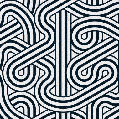 Renkli fayanslar, pürüzsüz rastgele birbirine bağlı dalgalı çizgiler deseni, bağlantı sanatı arkaplan tasarımı çizimi  