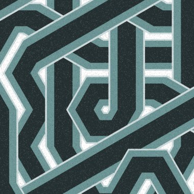 Renkli fayanslar, pürüzsüz rastgele birbirine bağlı dalgalı çizgiler deseni, bağlantı sanatı arkaplan tasarımı çizimi  