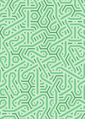 Renkli fayanslar, pürüzsüz rastgele birbirine bağlı dalgalı çizgiler deseni, bağlantı sanatı arkaplan tasarımı çizimi  