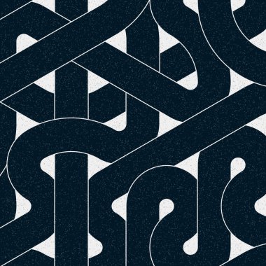 Renkli fayanslar, pürüzsüz rastgele birbirine bağlı dalgalı çizgiler deseni, bağlantı sanatı arkaplan tasarımı çizimi  