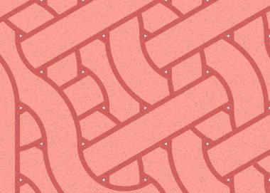 Renkli fayanslar, pürüzsüz rastgele birbirine bağlı dalgalı çizgiler deseni, bağlantı sanatı arkaplan tasarımı çizimi  