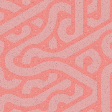 Renkli fayanslar, pürüzsüz rastgele birbirine bağlı dalgalı çizgiler deseni, bağlantı sanatı arkaplan tasarımı çizimi  