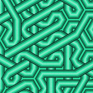 Renkli fayans, kusursuz rastgele dokuma çizgileri deseni, bağlantı sanatı arkaplan tasarımı illüstrasyonu  