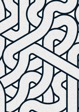 Renkli fayanslar, pürüzsüz rastgele birbirine bağlı dalgalı çizgiler deseni, bağlantı sanatı arkaplan tasarımı çizimi  