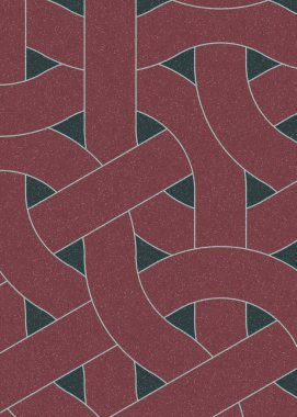 Renkli fayanslar, pürüzsüz rastgele birbirine bağlı dalgalı çizgiler deseni, bağlantı sanatı arkaplan tasarımı çizimi  