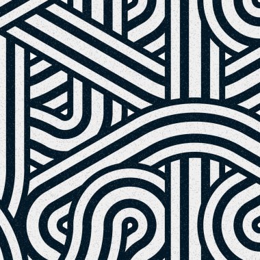 Renkli fayanslar, pürüzsüz rastgele birbirine bağlı dalgalı çizgiler deseni, bağlantı sanatı arkaplan tasarımı çizimi  