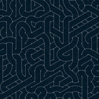 Renkli fayanslar, pürüzsüz rastgele birbirine bağlı dalgalı çizgiler deseni, bağlantı sanatı arkaplan tasarımı çizimi  