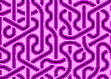 Renkli fayanslar, pürüzsüz rastgele birbirine bağlı dalgalı çizgiler deseni, bağlantı sanatı arkaplan tasarımı çizimi  