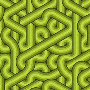 Renkli fayanslar, pürüzsüz rastgele birbirine bağlı dalgalı çizgiler deseni, bağlantı sanatı arkaplan tasarımı çizimi  