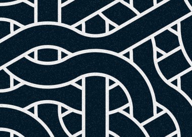 Renkli fayanslar, pürüzsüz rastgele birbirine bağlı dalgalı çizgiler deseni, bağlantı sanatı arkaplan tasarımı çizimi  