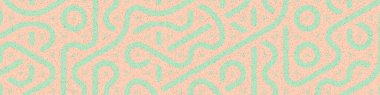 Renkli fayanslar, pürüzsüz rastgele birbirine bağlı dalgalı çizgiler deseni, bağlantı sanatı arkaplan tasarımı çizimi  