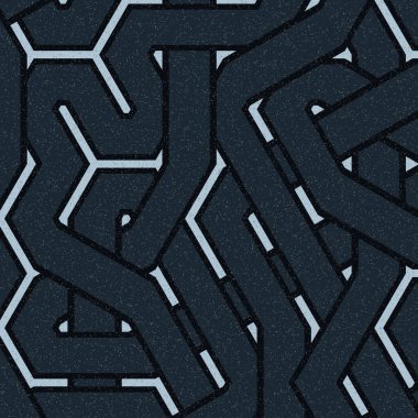 Renkli fayanslar, pürüzsüz rastgele birbirine bağlı dalgalı çizgiler deseni, bağlantı sanatı arkaplan tasarımı çizimi  