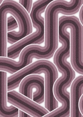 Renkli fayanslar, pürüzsüz rastgele birbirine bağlı dalgalı çizgiler deseni, bağlantı sanatı arkaplan tasarımı çizimi  