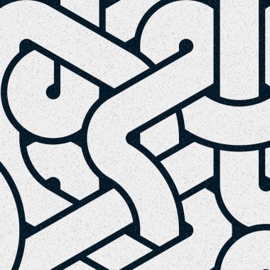 Renkli fayanslar, pürüzsüz rastgele birbirine bağlı dalgalı çizgiler deseni, bağlantı sanatı arkaplan tasarımı çizimi  