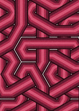 Renkli fayanslar, pürüzsüz rastgele birbirine bağlı dalgalı çizgiler deseni, bağlantı sanatı arkaplan tasarımı çizimi  