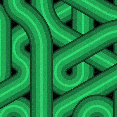 Renkli fayanslar, pürüzsüz rastgele birbirine bağlı dalgalı çizgiler deseni, bağlantı sanatı arkaplan tasarımı çizimi  