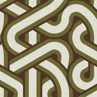 Renkli fayanslar, pürüzsüz rastgele birbirine bağlı dalgalı çizgiler deseni, bağlantı sanatı arkaplan tasarımı çizimi  