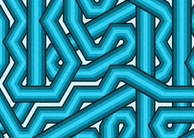 Renkli fayanslar, pürüzsüz rastgele birbirine bağlı dalgalı çizgiler deseni, bağlantı sanatı arkaplan tasarımı çizimi  