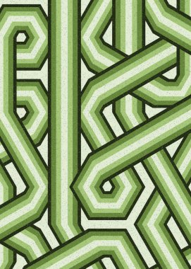 Renkli fayanslar, pürüzsüz rastgele birbirine bağlı dalgalı çizgiler deseni, bağlantı sanatı arkaplan tasarımı çizimi  