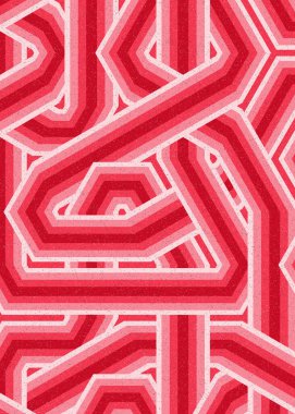 Renkli fayanslar, pürüzsüz rastgele birbirine bağlı dalgalı çizgiler deseni, bağlantı sanatı arkaplan tasarımı çizimi  