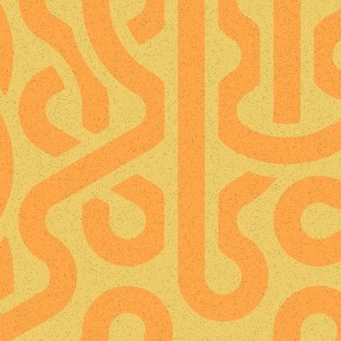 Renkli fayanslar, pürüzsüz rastgele birbirine bağlı dalgalı çizgiler deseni, bağlantı sanatı arkaplan tasarımı çizimi  