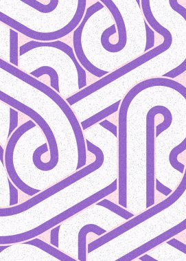 Renkli fayanslar, pürüzsüz rastgele birbirine bağlı dalgalı çizgiler deseni, bağlantı sanatı arkaplan tasarımı çizimi  