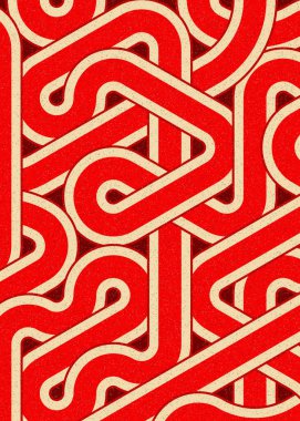 Renkli fayanslar, pürüzsüz rastgele birbirine bağlı dalgalı çizgiler deseni, bağlantı sanatı arkaplan tasarımı çizimi  