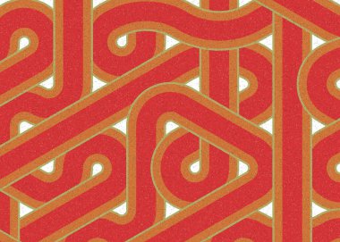 Renkli fayanslar, pürüzsüz rastgele birbirine bağlı dalgalı çizgiler deseni, bağlantı sanatı arkaplan tasarımı çizimi  