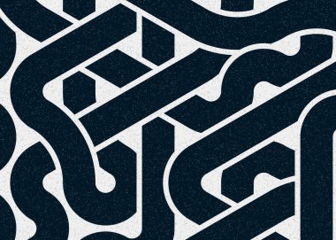 Renkli fayanslar, pürüzsüz rastgele birbirine bağlı dalgalı çizgiler deseni, bağlantı sanatı arkaplan tasarımı çizimi  