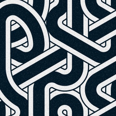 Renkli fayanslar, pürüzsüz rastgele birbirine bağlı dalgalı çizgiler deseni, bağlantı sanatı arkaplan tasarımı çizimi  