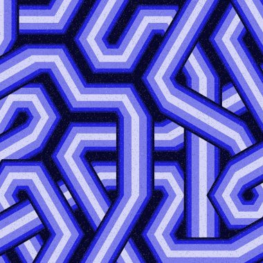 Renkli fayanslar, pürüzsüz rastgele birbirine bağlı dalgalı çizgiler deseni, bağlantı sanatı arkaplan tasarımı çizimi  