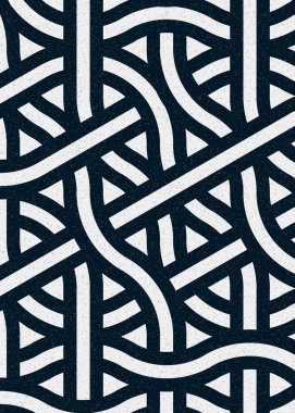 Renkli fayanslar, pürüzsüz rastgele birbirine bağlı dalgalı çizgiler deseni, bağlantı sanatı arkaplan tasarımı çizimi  