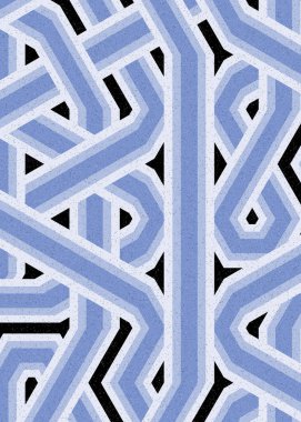 Renkli fayanslar, pürüzsüz rastgele birbirine bağlı dalgalı çizgiler deseni, bağlantı sanatı arkaplan tasarımı çizimi  