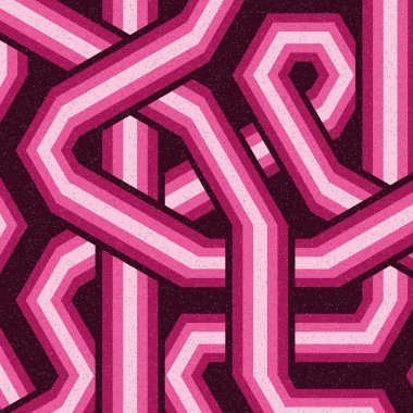 Renkli fayanslar, pürüzsüz rastgele birbirine bağlı dalgalı çizgiler deseni, bağlantı sanatı arkaplan tasarımı çizimi  