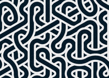 Renkli fayanslar, pürüzsüz rastgele birbirine bağlı dalgalı çizgiler deseni, bağlantı sanatı arkaplan tasarımı çizimi  