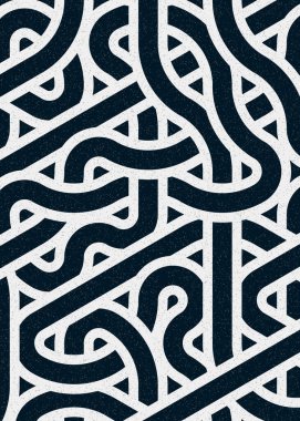 Renkli fayanslar, pürüzsüz rastgele birbirine bağlı dalgalı çizgiler deseni, bağlantı sanatı arkaplan tasarımı çizimi  