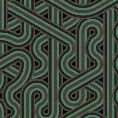 Renkli fayanslar, pürüzsüz rastgele birbirine bağlı dalgalı çizgiler deseni, bağlantı sanatı arkaplan tasarımı çizimi  