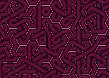 Renkli fayanslar, pürüzsüz rastgele birbirine bağlı dalgalı çizgiler deseni, bağlantı sanatı arkaplan tasarımı çizimi  