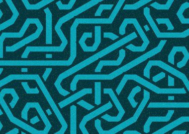 Renkli fayanslar, pürüzsüz rastgele birbirine bağlı dalgalı çizgiler deseni, bağlantı sanatı arkaplan tasarımı çizimi  