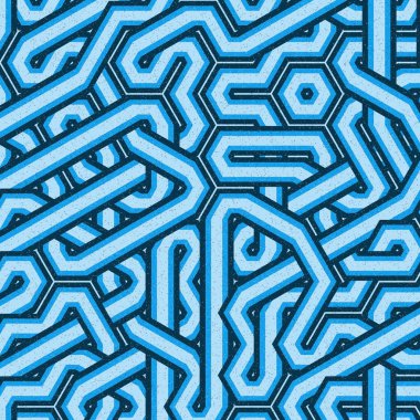 Renkli fayanslar, pürüzsüz rastgele birbirine bağlı dalgalı çizgiler deseni, bağlantı sanatı arkaplan tasarımı çizimi  