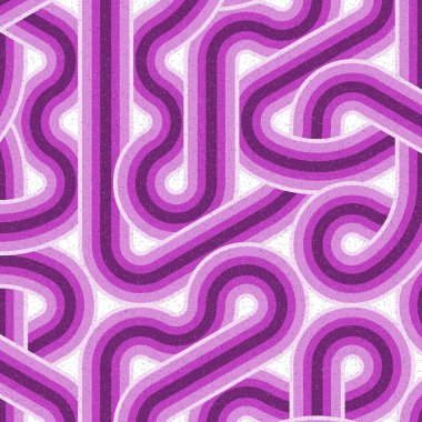 Renkli fayanslar, pürüzsüz rastgele birbirine bağlı dalgalı çizgiler deseni, bağlantı sanatı arkaplan tasarımı çizimi  