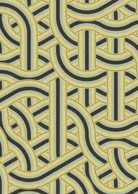 Renkli fayanslar, pürüzsüz rastgele birbirine bağlı dalgalı çizgiler deseni, bağlantı sanatı arkaplan tasarımı çizimi  