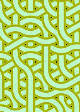 Renkli fayanslar, pürüzsüz rastgele birbirine bağlı dalgalı çizgiler deseni, bağlantı sanatı arkaplan tasarımı çizimi  