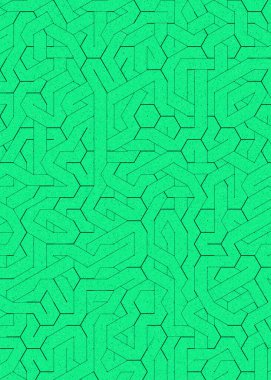 Renkli fayanslar, pürüzsüz rastgele birbirine bağlı dalgalı çizgiler deseni, bağlantı sanatı arkaplan tasarımı çizimi  